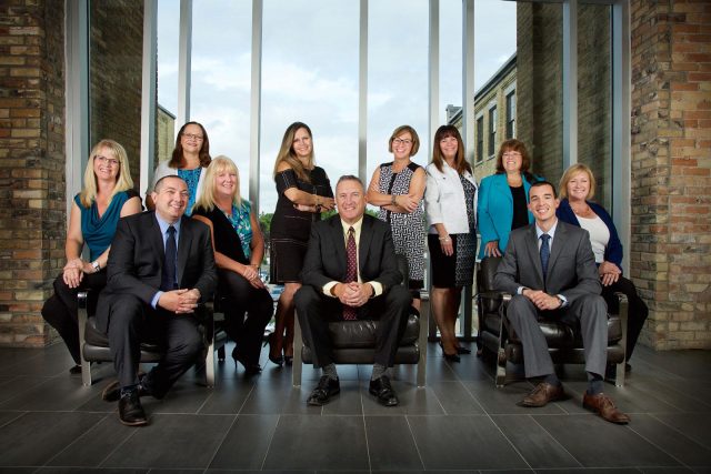 Corporate staff portrait taken in Waterloo, Ontario for BDO accounting firm.