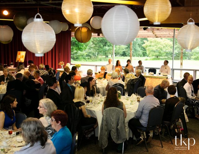arboretum centre guests having dinner at venue guelph